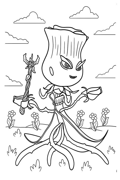 Plants Vs Zombies Coloring Pages Free Printable Coloring Pages