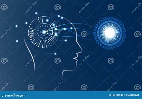 Abstract Artificial Intelligence Concept Vector Illustration Stock