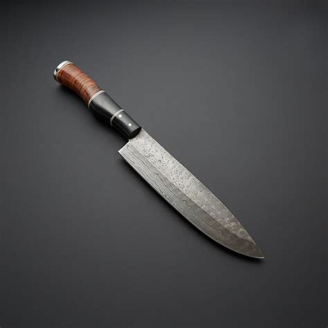 Position your index finger to rest flat against the blade, near the handle. Micarta Leather French Chef Knife - Shogun Chef Knives ...