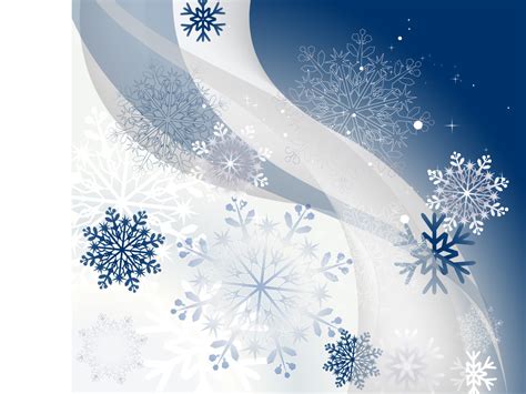 Winter Background With Snowflakes Backgrounds Blue Christmas Design