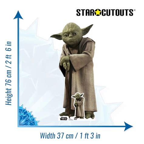 Yoda The Force Star Wars Official Lifesize Mini Cardboard Cutout