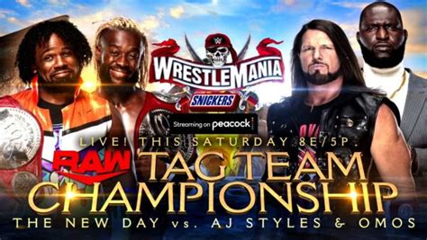 Aj Styles And Omos Win Raw Tag Team Championship At Wrestlemania
