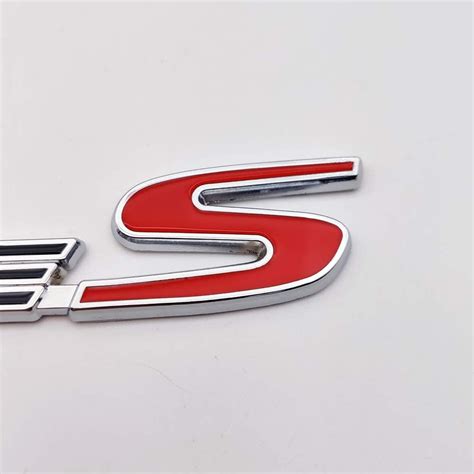 Buy Axlezx Chrome Metal Type S Logo Car Emblem Premium 3d Racing Sport