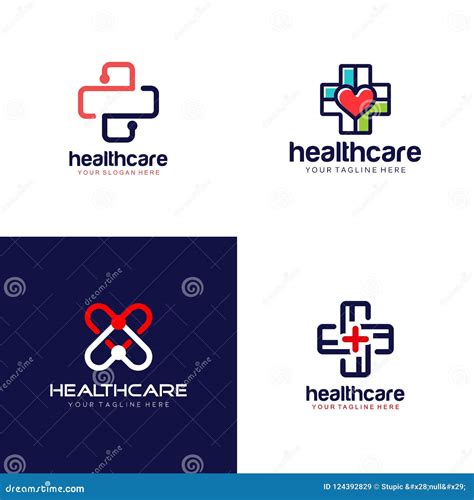 Creative Healthcare Logo Design Vector Art Logo Editorial Stock Image
