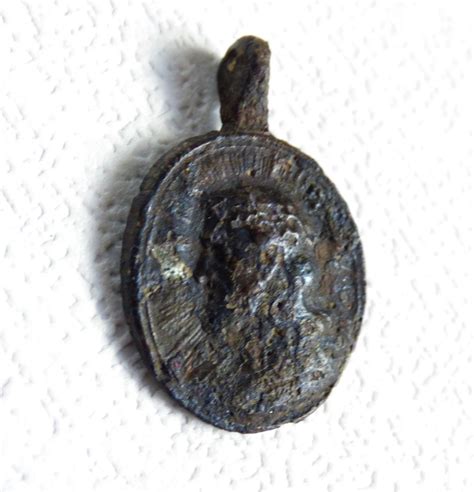 Rare 1600s Antique Bronze Catholic Medal Ancient Etsy