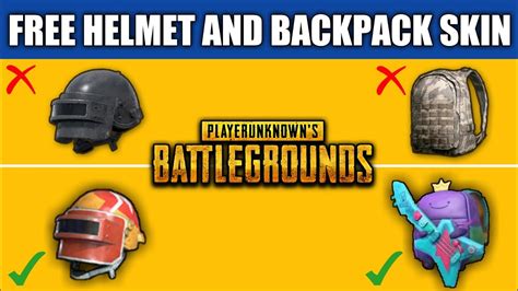 Pubg mobile new trick to get free permanent helmet skin, bagpack skin, permanent skin in pubg mobile. How To Get Free Helmet And Backpack Skin In Pubg Mobile ...