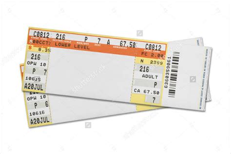 Free Printable Blank Concert Ticket Printable Templates
