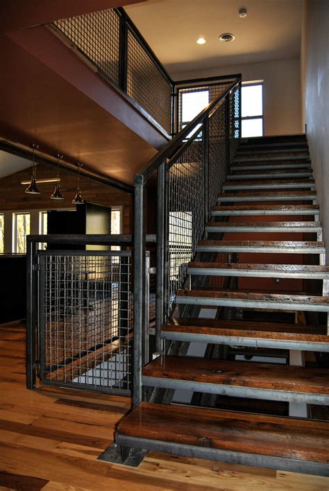 Nice Rustic Industrial Staircase Industrial Staircase Stairs Design