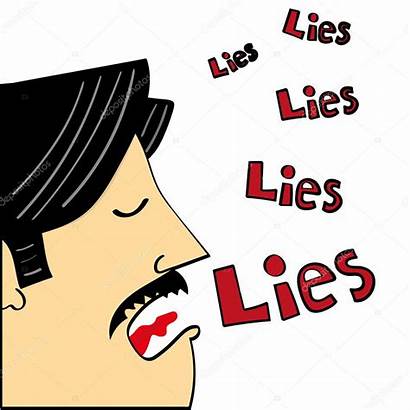 Lies Telling Politician Illustration Being Speak Mouth