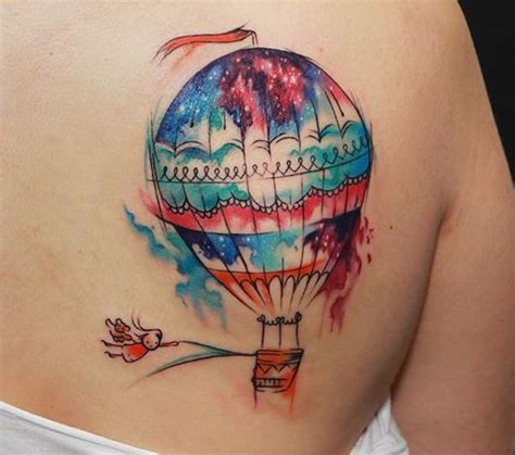 56 Romantic Hot Air Balloon Tattoos Tatuagem De Balão De Ar Tatuagem De Balão De Ar Quente
