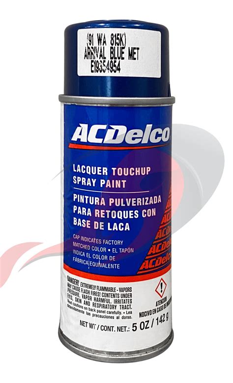 Genuine Gm Acdelco Arrival Blue Metallic Paint 5oz Spray Code 91u