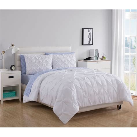 Mizone katie twin comforter set is made from polyester and measures 66 by 90 inches. VCNY Home Beverly White Pintuck Pleat Comforter Set, Twin ...