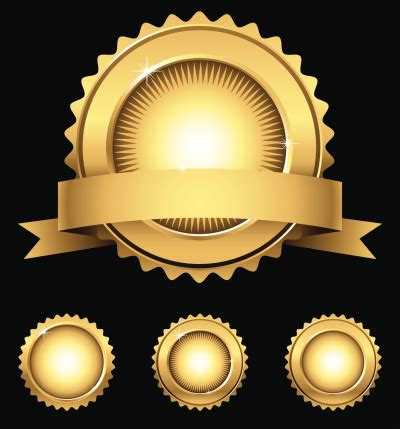 There are a range of gold seal available to suit different needs. Four Different Vectorial Gold Seals Of Approval Or Merit Stock Illustration - Download Image Now ...
