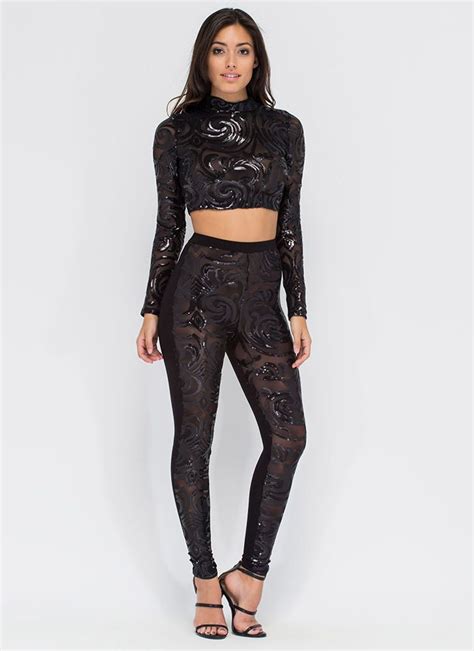 Crazy Printed Leggings Faux Leather Leggings And More Black Sequin