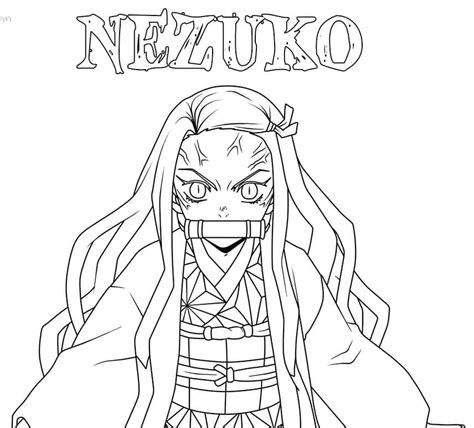 Desenhos De Nezuko Demon Slayer Para Colorir E Imprimir ColorirOnline Com