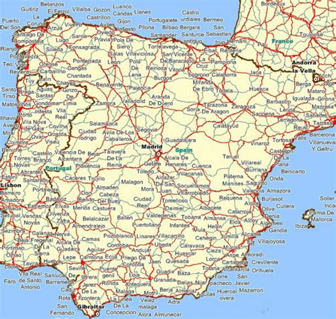 Mapa De Carreteras De España Tamaño Completo