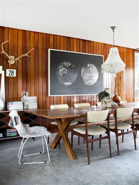 Cool Ways To Update Interior Wall Paneling Wood Wood Dining Room