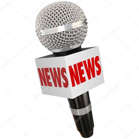 News Word On A Microphone Or Mic Box Stock Photo By ©iqoncept 72897011