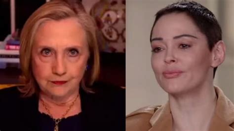 Rose Mcgowan To Hillary Clinton Ive Been In A Hotel Room With Your