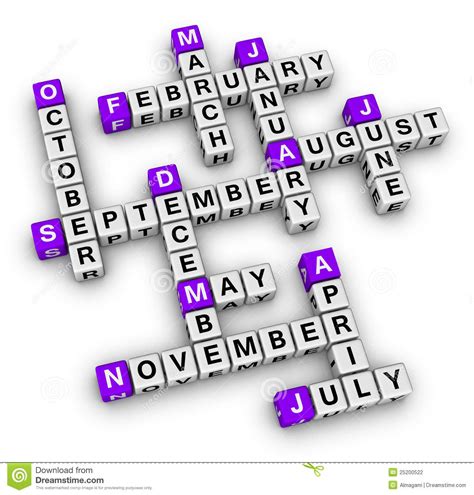 All Months Of The Year Stock Illustration Illustration Of