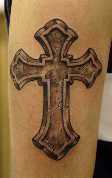 Cross Tattoo Idea On Arm