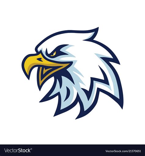 Eagle Head Mascot Logo Template Royalty Free Vector Image