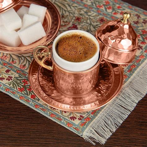 Turkish Coffee Serving Set For Six Serve Coffee To Guests In True