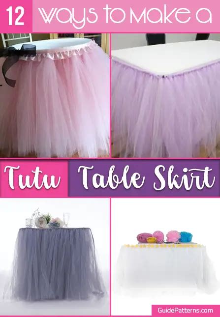 How To Make A Tulle Tutu Table Skirt