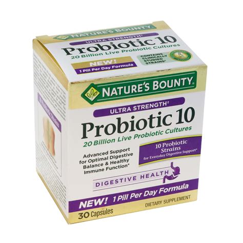 Natures Bounty Probiotic 10 Capsules Shop Digestion And Nausea At H E B