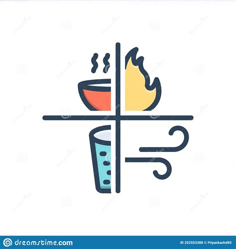 Color Illustration Icon For Necessity Requirement And Need Stock