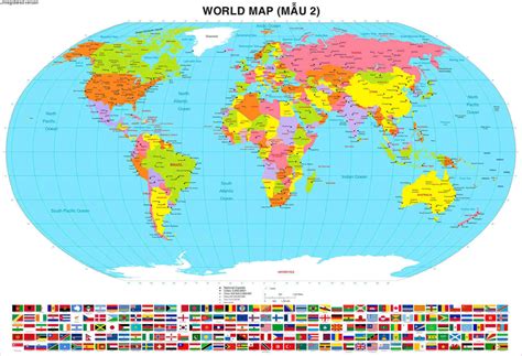 Bản đồ Thế Giới Treo Tường Một Thế Giới Phẳng Thu Nhỏ Kiến Thức Cho