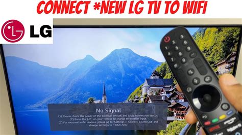 Connect New Lg Tv To Wifi Webos 6 How To Youtube