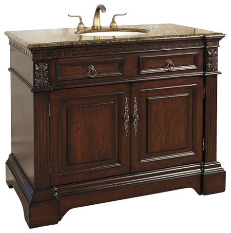 42 Inch Traditional Single Sink Bathroom Vanity Traditional