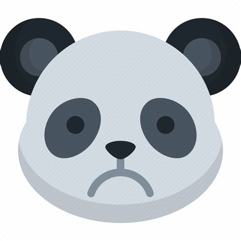 Sad Panda Animal Emoji Emoticon Smiley Icon Download On Iconfinder