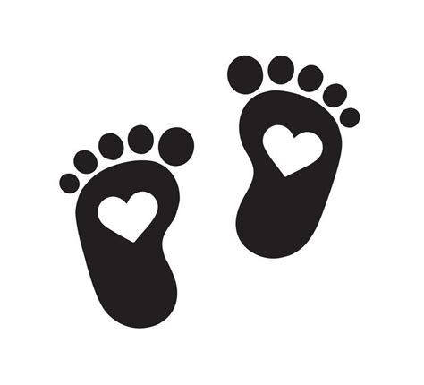 Baby Footprint Baby Feet Svg Téléchargement Instantané Svg Etsy