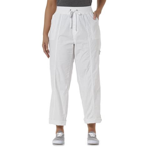 Basic Editions Womens Plus Cargo Pants Shop Your Way Online