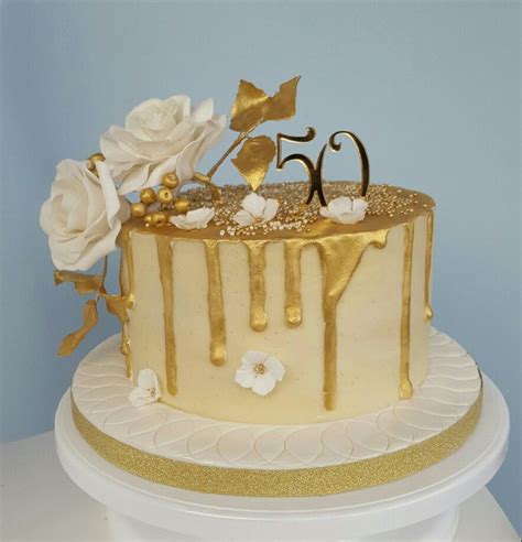 50th anniversary buttercream drip cake cake drip cakes cake decorating