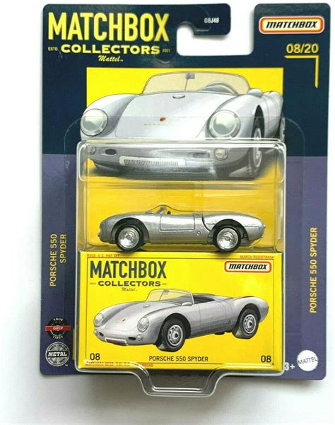 Matchbox Porsche 550 Spyder Collectors Series 0820 Silver Amazon