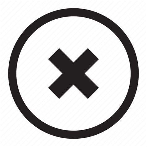 Button Cancel Close Delete Exit Remove Stop X Icon
