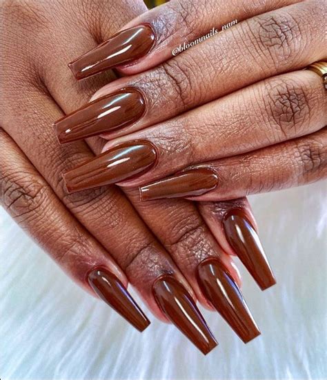 40 Cool Brown Nail Designs To Try In Fall The Glossychic Brown