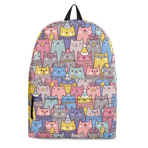 Personalized Cat Backpack Cat Backpack Kid Cat Backpack Etsy