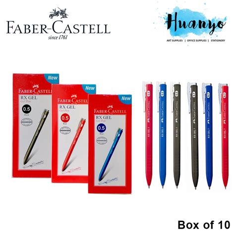 Comfortable to old and very smooth writing pen; Faber-Castell Retractable RX Gel Pen (0.5mm / 0.7mm ...