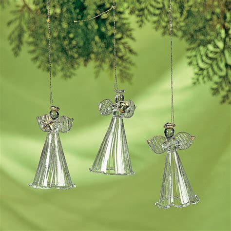 The Holiday Aisle Set Of Spun Angel Hanging Figurine Ornaments