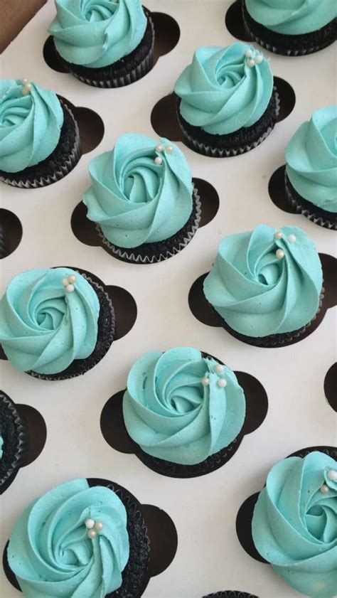 Blue Rosette Swirl Buttercream Cupcakes Buttercream Cupcakes Cupcake