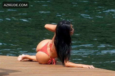 Nicole Scherzinger Sexy Seen In A Red Bikini While On Vacation In Italy