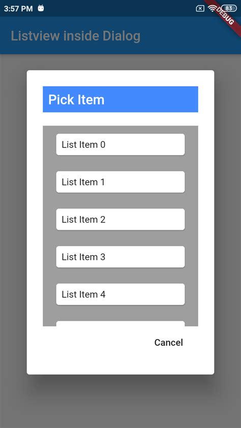 How To Show Listview Inside Dialog In Flutter Images