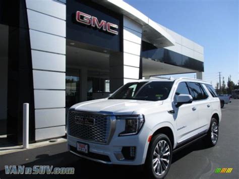 2021 Gmc Yukon Denali 4wd In Summit White Photo 2 111481 Vannsuv