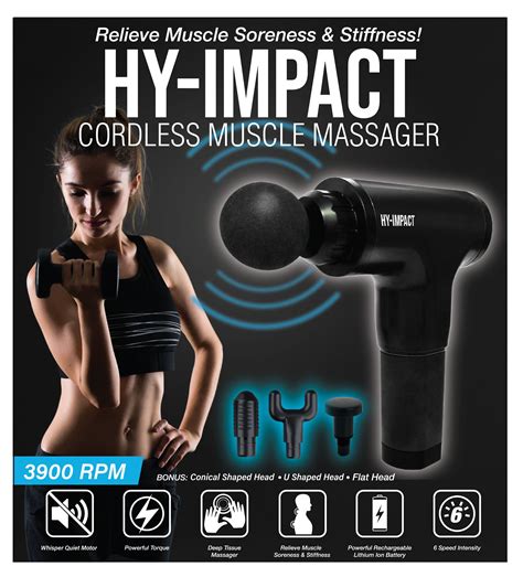 Hy Impact Deep Tissue Muscle Massage Gun Cordless Muscle Massager