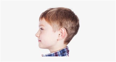 Profile Of Young Boy With Proportionate Features Kid Face Side View