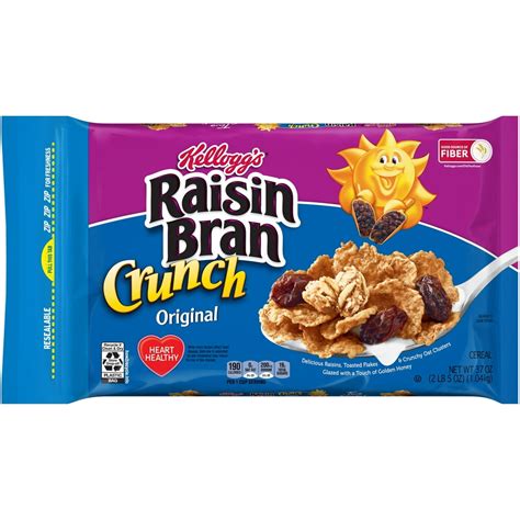 Kelloggs Raisin Bran Crunch Breakfast Cereal Original 37 Oz